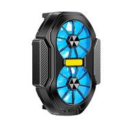 Frfik Smartphone Cooling Fan | 3.41 Inches Clip-On Phone Cooler | 2-Fan Thermal Reduction Cooling Pad | Portable Heat Sink For Mobile Gamings Dorm Travel Road Trip Students Adults Boys Girls [Android]