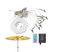 Frfik Solar Umbrella Lights Outdoor - Solar Lights for Umbrella Outdoor Patio,Waterproof Outside Decor with 8 Modes for Porch Parasol Deck Backyard Party Balcony Canopy Tent Garden Beach Camping