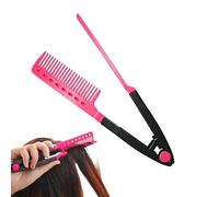 Frfik Straightening comb - V-shape hair styling partition straightener, straightener comb attachment, for travel, holidays, , hotel dates