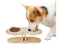Frfik Tilted Cat Food Bowls,Cervical Spine Protection Pet Feeding Dishes | Raised Bowl for Kitten - for Indoor Domestic Area Bedroom