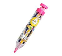 Frfik Washable Crayons - 15cm Rotating Press Pencil | Safe Gentle Art Drawing, 8 Colors Portable Crayon for Kids Girls Artists Travel Home School Indoor Preschool Creative Fun