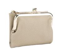 Frfik Women's Leather Wallet - Slim Card Case and Wallet | 13cm Elegant Document Purse with Card Slot for Mother, Wife, Travel and Everyday Use, Compact Cowhide Leather Design