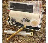 FRFJY Fire Piston Kit - Fire Starter with Char Cloth, Cord, and Tinder - Survivalist and Gift for Outdoor Camping Hiking