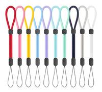 FrgKbTm Hand Wrist Strap Lanyard, Adjustable Nylon Colorful for Mobile Phone, Camara, USB Flash Drive, ID Name Tag Badge, Style-h 10pcs, One Size