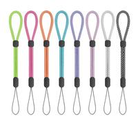 FrgKbTm Hand Wrist Strap Lanyard, Adjustable Nylon Colorful for Mobile Phone, Camara, USB Flash Drive, ID Name Tag Badge, Style-d 8pcs, One Size