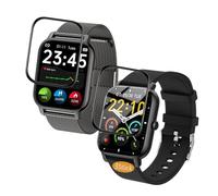 Frgnie Screen Protector Compatible with Popglory P66 Smartwatch 1.85 Inch (Pack of 3) 3D Curved Full Cover Screen Protector Compatible with Donerton P66D Smartwatch