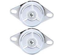 FRH6335M10 Shock Damper, Bell - Shaped Rubber Buffer for Car Generator, 2Pcs M10 Thread Shock Absorber with Galvanized Steel Plate, High Load Capacity for Engine Motor Compr