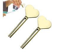 Frhwye 2PCS Manual Toothpaste Tube Squeezer Key, Stainless Steel Tube Key Tooth Paste Squeezer Dispenser, Tubes Roller Keys, Toothpaste Roller Tubes Wringer for Save Toothpastes, Creams, Paint