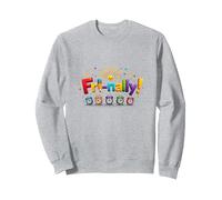 Fri-nally! Colorful Celebration for Weekend Warriors Sweatshirt, Adult Unisex, Heather Grey, M