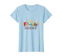 Fri-Nally! Colorful Celebration for Weekend Warriors T-Shirt, Women, Baby Blue, S