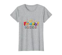 Fri-Nally! Colorful Celebration for Weekend Warriors T-Shirt, Women, Heather Grey, XS