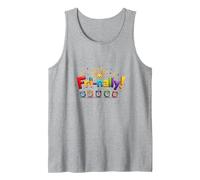 Fri-Nally! Colorful Celebration for Weekend Warriors Tank Top, Men, Heather Grey, S