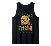 Fri-Yay Weekend Vibes Fun Boys Girls Men Women Sunflower Tank Top