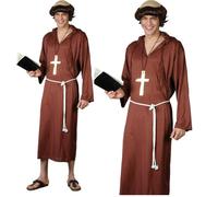 Mens Monk Of The Abbey Religious Halloween Costume - M