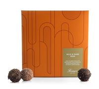 Friars Milk & Dark Rum Truffles - 9 Pieces | Luxury Hamper Dark & Milk Alcoholic Chocolate Truffle Assortment | Special Premium Choc for Valentines, Anniversary & Birthday Gift