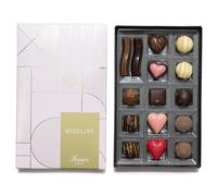 Friars With Love Chocolate Selection Box - 15 Chocs | Chocolate Hearts White, Milk & Dark, Praline, Cherry Chocolates | Premium & Romantic Special Occasion Gift