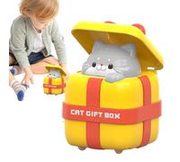 Friction Car - Friction Machine, Press and Go Cat Box Machine | Funny Press and Go Machine, Interactive Push Machine for Boys and Girls, Powered by