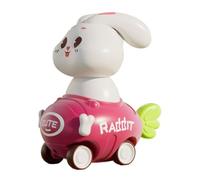 Friction Car | Press and Go Bunny Car Toys | Friction Powered Vehicles Shockproof Inertia Pull for Boys Girls Birthday Age 3+ Years Old