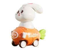 Friction Car | Push and Go Friction Rabbit Car Toys | Powered Push and Go Pull Back Race Toys for Aged 3+ Kids Preschool Birthday Toy