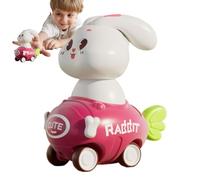 Friction Car | Push and Go Friction Rabbit Car Toys | Powered Vehicles Shockproof Inertia Pull for Boys Girls Birthday Age 3+ Years Old