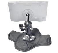 Friction GPS Mount Holder for Garmin, Adjustable Aluminum Arm, Portable - Fits 5"-7" GPS with 17mm Socket (Nuvi, Drive, DriveSmart, Dezl) - Replacement for Suction, Vent, or Cupholder Mounts