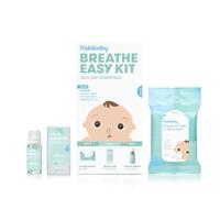 Frida Baby Breathe Easy Kit Sick Day Baby Essentials - Vapor Wipes Vapor Rub + Organic Vapor Drops to Help Baby Breathe Easy Natural Baby Congestion