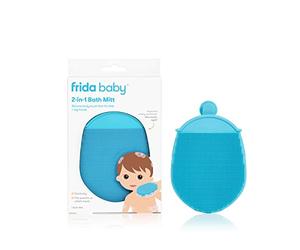 Frida Baby DermaFrida The Bath Mitt: Toddler Quick-Dry Body Bath Brush, Silicone, Replacement to Kid's Washcloth, Fits Both Parent or Child for Early Stage Development