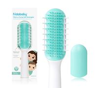 Frida Baby Thick or Curly Hair Detangler Brush for Kids Toddler Hairbrush Detangles Knots Without Tears or Breakage Comb Teeth and Bristle Design W