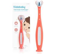 Frida Baby Triple-Angle Toothhugger Toddler Toothbrush, 2 Years & Up, Pink | Training Toothbrush for 2 Years+, Multi-Angle Design, U-Shaped, Easy-Grip Handle, First Toothbrush for Toddlers
