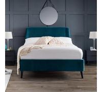 Frida Bed - Teal Fabric - 4ft 6in Double