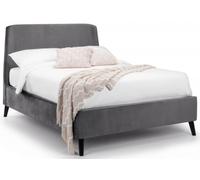 Frida Grey Fabric Bed - Sizes Available