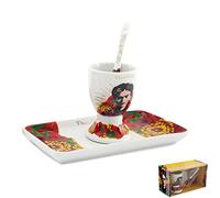 Frida Kahlo [A2904 - Multicolored porcelain egg cup set