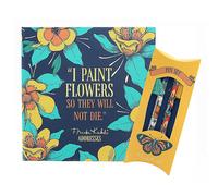 Frida Kahlo Address Book & Pens Gold
