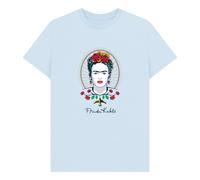 Frida Kahlo Chest Graphic Light Blue T-Shirt | Size: XL Frida Kahlo Light Blue XL