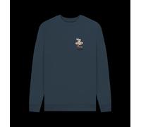 Frida Kahlo Hand Graphic Navy Sweatshirt Frida Kahlo Navy 2XL