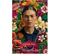 Frida Kahlo in Beautiful Flower Canvas Print Art Painting Wall Art Decor Poster Print on Canvas Main Decor Picture for Livng Room, Hotel, Room, Frameless,40 x 50 cm