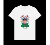 Frida Kahlo Jungle Graphic White T-Shirt Frida Kahlo White XL