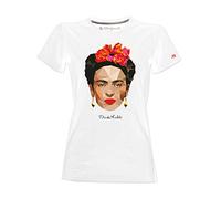 Frida Kahlo Official Womens T-Shirt Polygonal Style - White - S