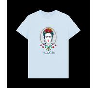 Frida Kahlo Portrait Light Blue T-Shirt Frida Kahlo Baby Blue S