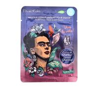 Frida Kahlo Purifying Face Sheet Mask - Pack of 12 | Vegan & Dermatologically Tested Facial Masks with Bamboo Charcoal, Aloe Vera, Vitamins & Fruit Extracts for Deep Cleansing, Hydration & Radiance