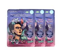 Frida Kahlo Purifying Face Sheet Mask - Pack of 3 | Vegan & Dermatologically Tested Facial Masks with Bamboo Charcoal, Aloe Vera, Vitamins & Fruit Extracts for Deep Cleansing, Hydration & Radiance