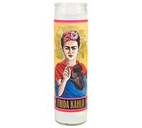 Frida Kahlo Secular Saint Candle - 8.5 Inch Glass Prayer Votive - Made in The USA