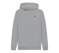 Frida Kahlo Small Illustration Heather Grey Hoodie in Light Grey | Size: Large Frida Kahlo Light Grey L