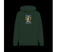 Frida Kahlo Star Graphic Bottle Green Hoodie Frida Kahlo Dark Green XL