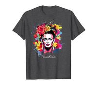 Frida Kahlo - Variety of Items T-Shirt, Men, Dark Heather Grey, Medium