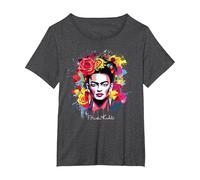 Frida Kahlo - Variety of Items T-Shirt, Women's Plus, Dark Heather Grey, 4X