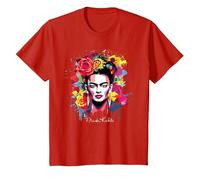 Frida Kahlo - Variety of Items T-Shirt, Youth, Red, Small
