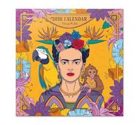 Frida Kahlo Wall Calendar 2026 12" x 12" FSC® Plastic Free - Starts Week On Sunday | Family Planner Art Calendar 2026 | Frida Kahlo Gifts