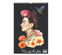 Frida Kahlo Wandkalender 2027: Wandkalender 33x49,5 cm mit ikonischen Motiven, deutschem Kalendarium und Spiralbindung