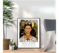 Frida Kahlo1 - Self-portrait print, Famous classic paintings, Iconic painters art work, A4 / A3 Home Decoration Wall Art Deco, Frame options available (A3 Print Only)